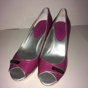 BCBGirls  “tennis shoe” look wedges 8.5B